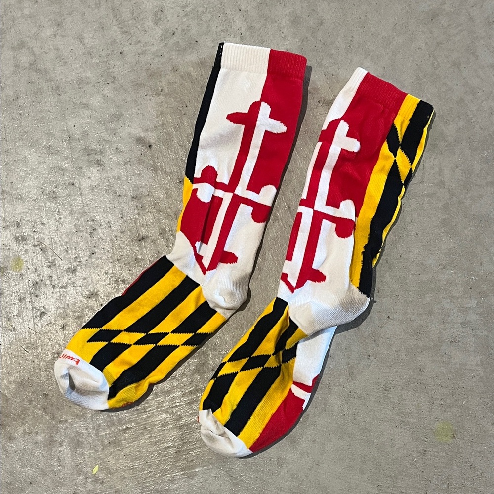 Colorful Maryland Flag Socks